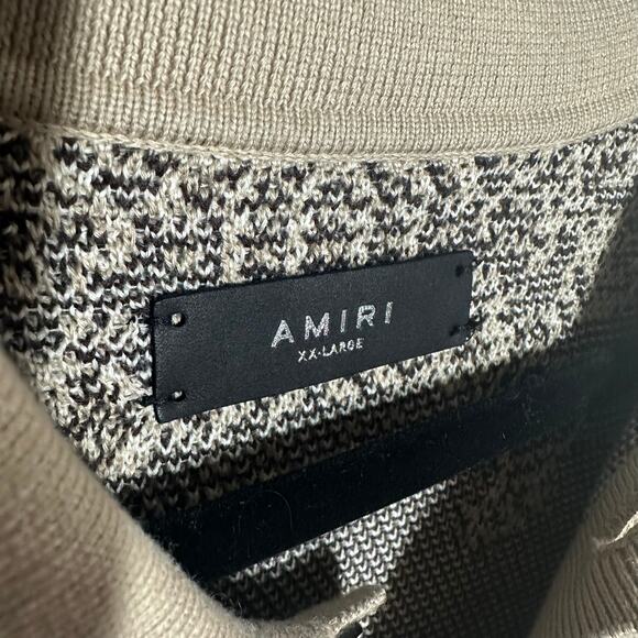 Amiri Bandana Cotton Cashmere Blend Matching Set Tan Brown Polo Shorts Size XXL - Picture 4 of 16